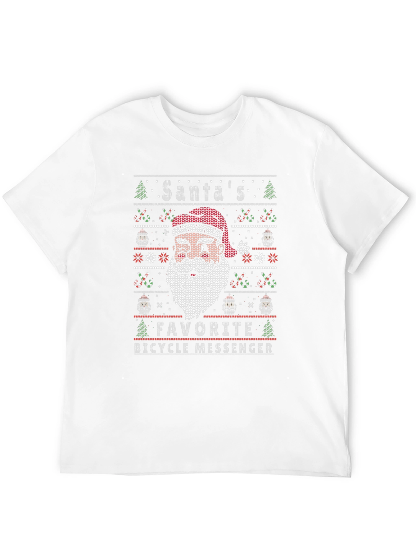 Santas Favorite Bicycle Messenger T-Shirt