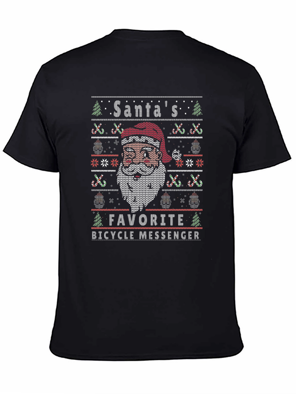 Santas Favorite Bicycle Messenger T-Shirt