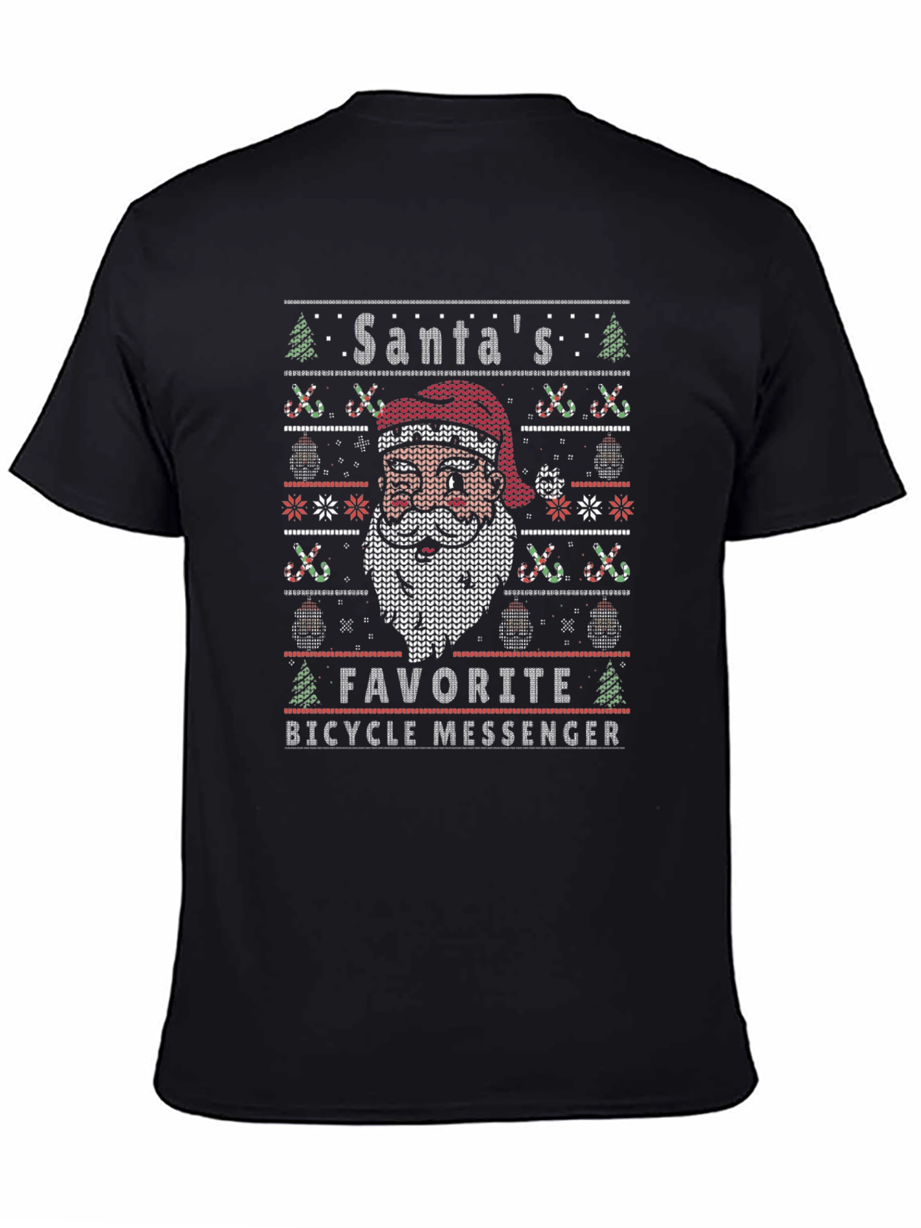Santas Favorite Bicycle Messenger T-Shirt