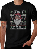 Santas Favorite Bicycle Messenger T-Shirt