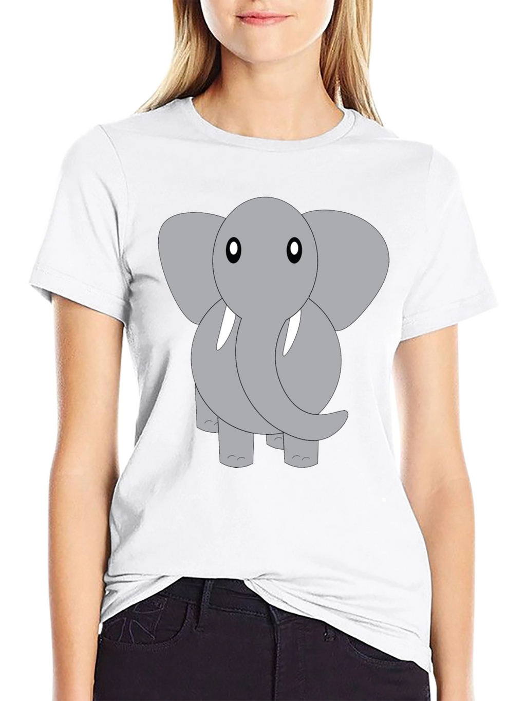 Elephant Graphic Tee - Cute Animal Design