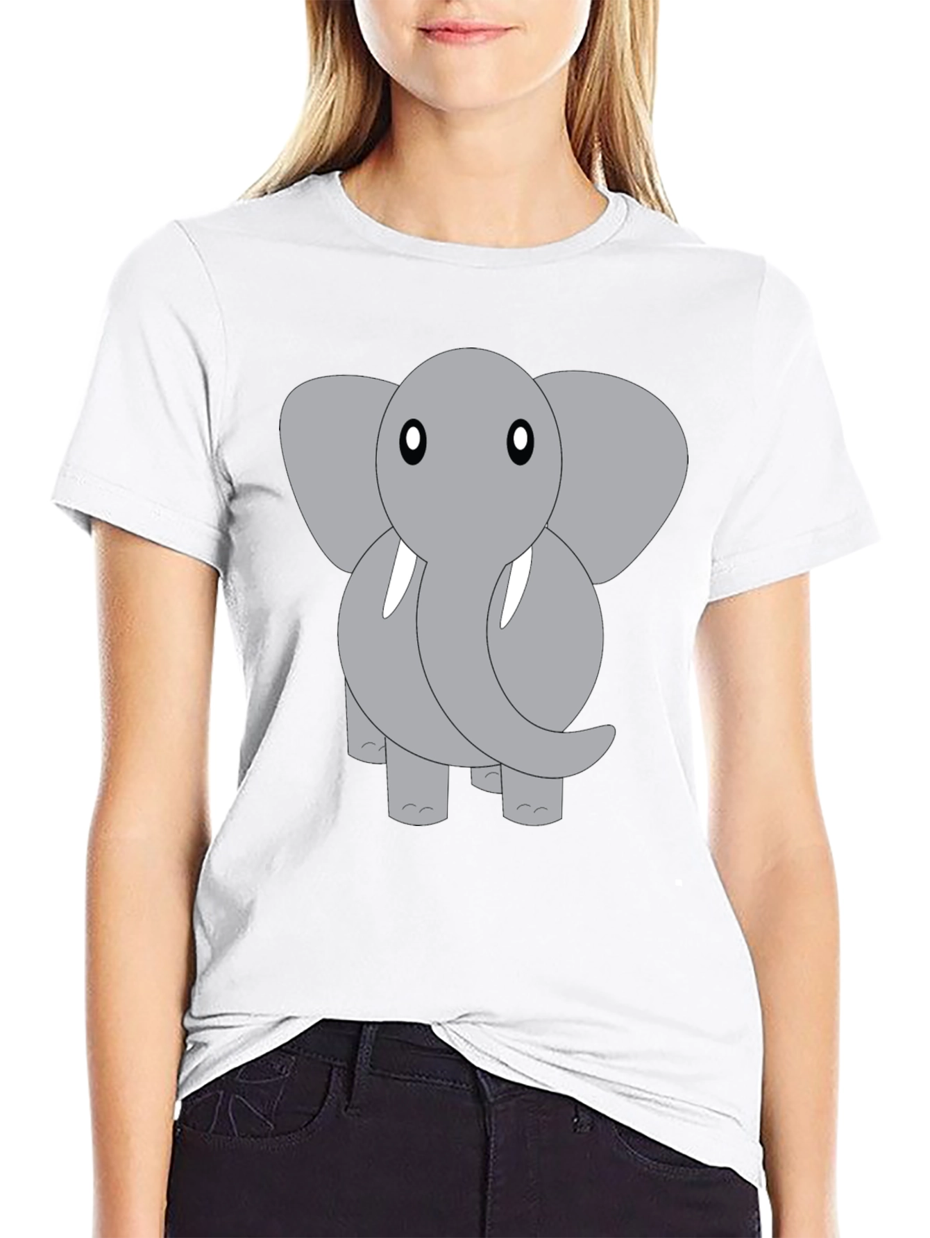Elephant Graphic Tee - Cute Animal Design