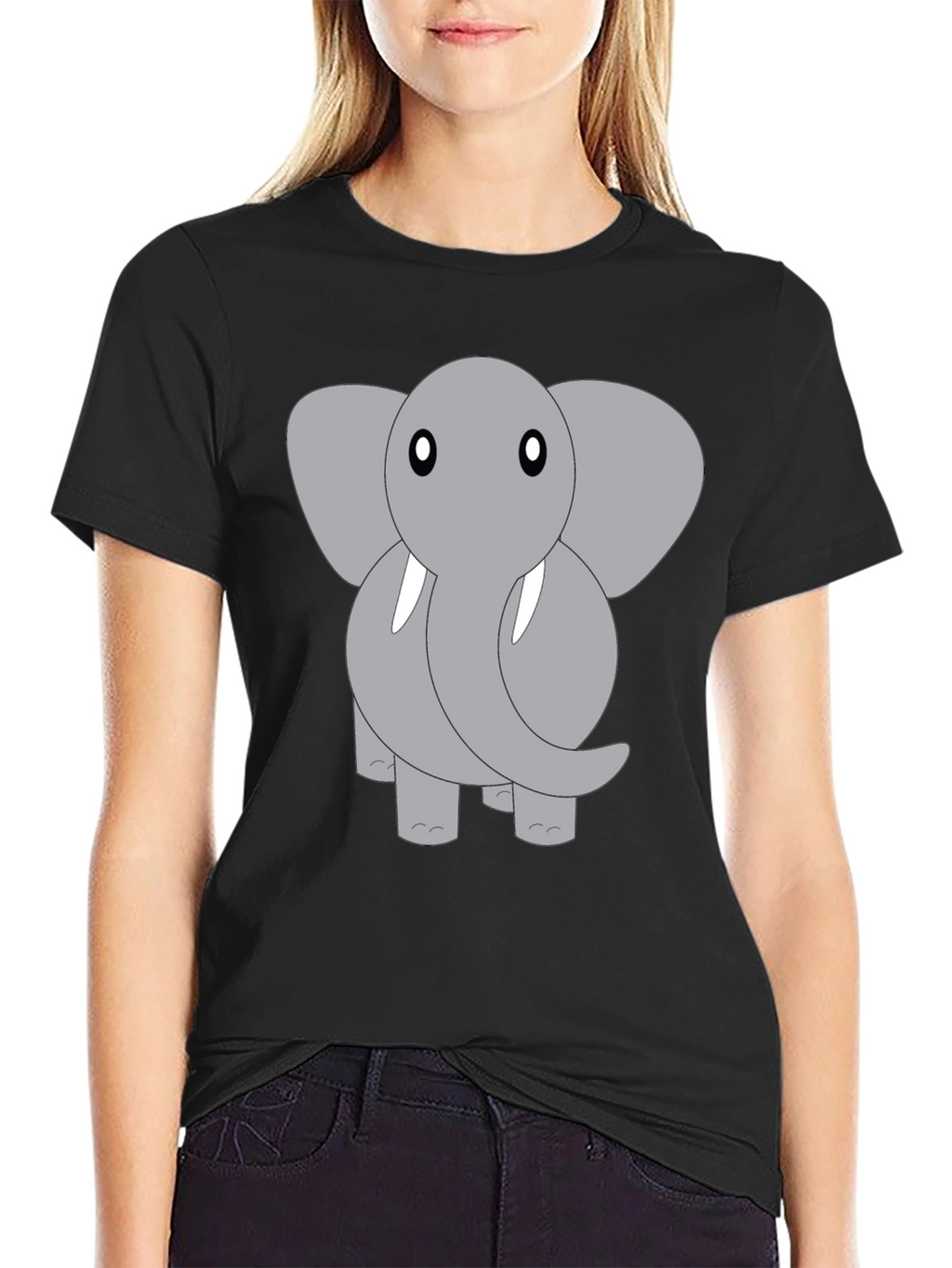 Elephant Graphic Tee - Cute Animal Design
