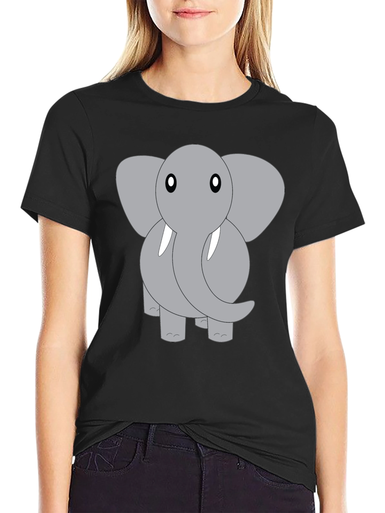 Elephant Graphic Tee - Cute Animal Design