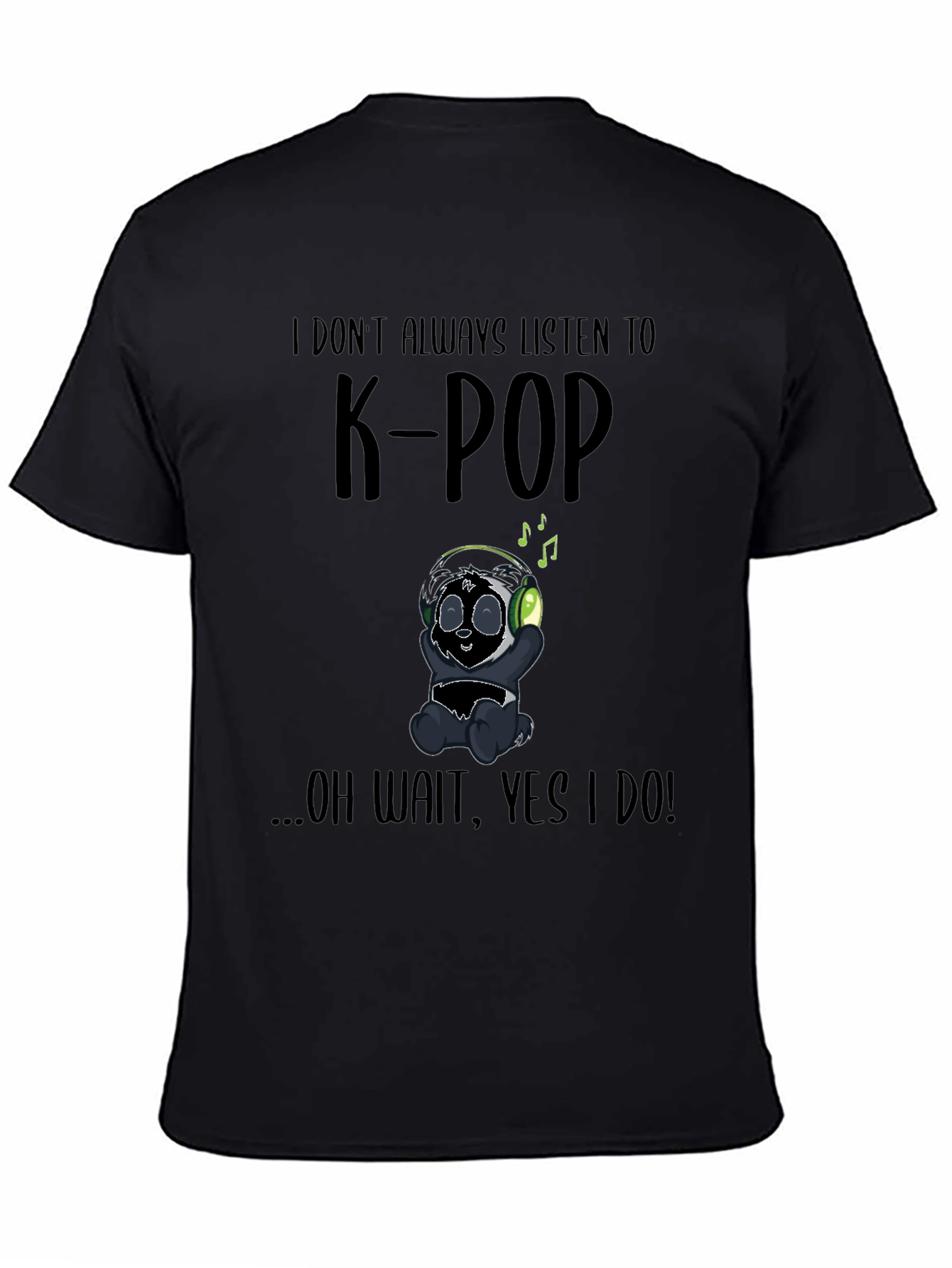 K-Pop Panda Graphic T-Shirt