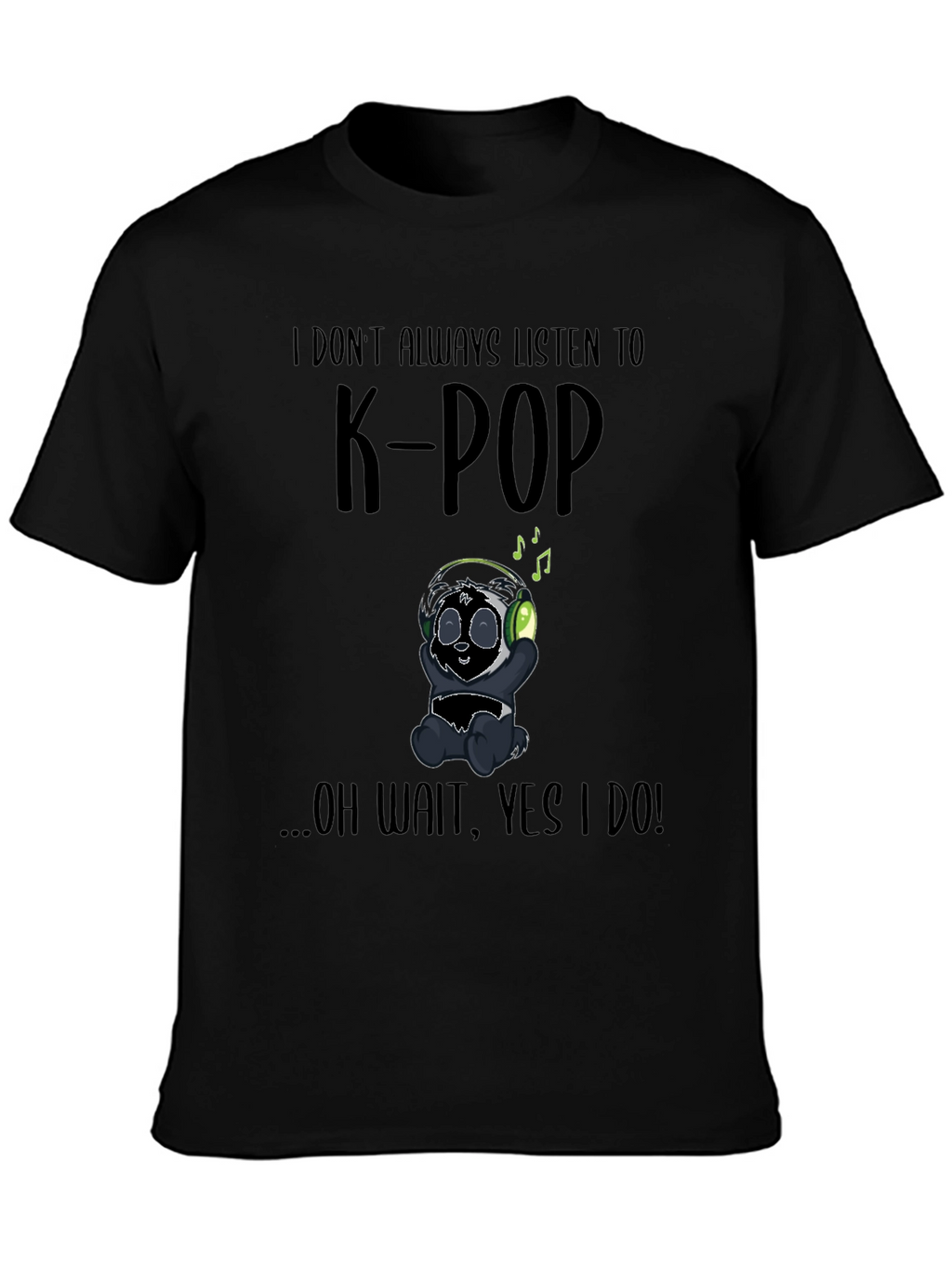 K-Pop Panda Graphic T-Shirt