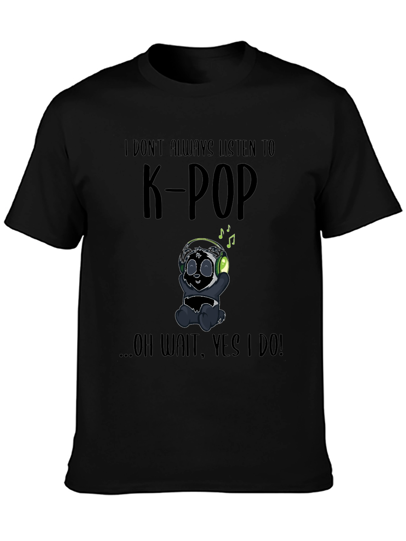 K-Pop Panda Graphic T-Shirt