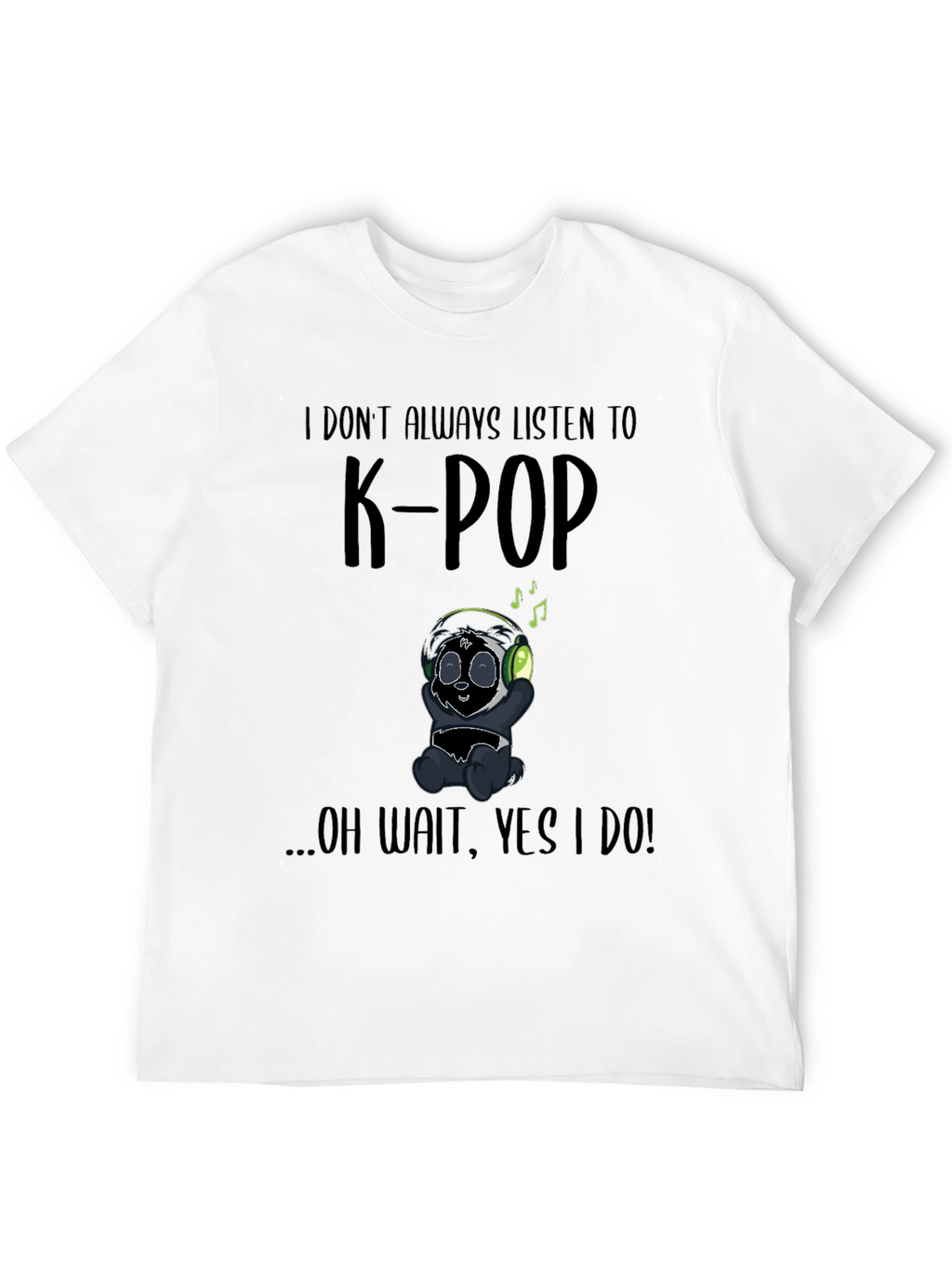 K-Pop Panda Graphic T-Shirt
