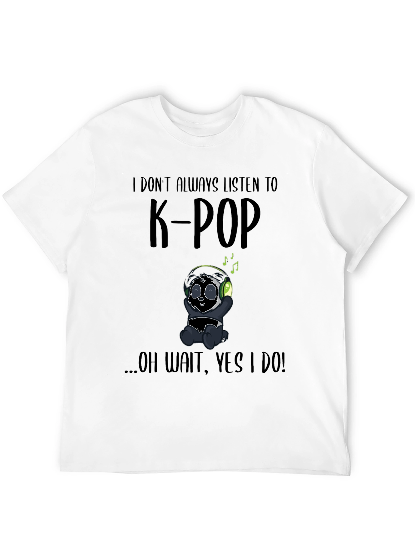 K-Pop Panda Graphic T-Shirt