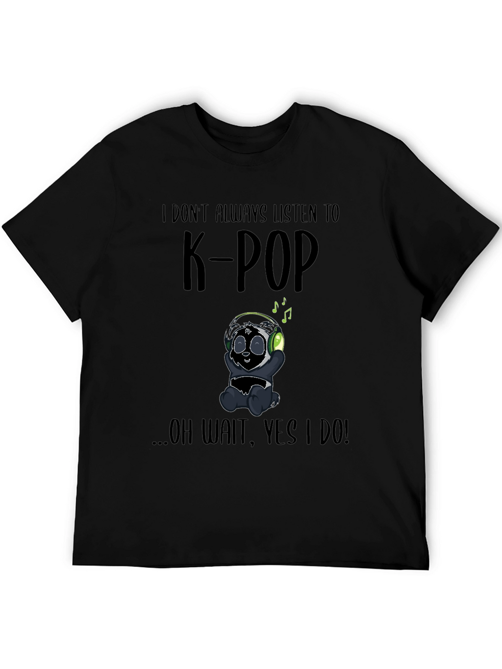 K-Pop Panda Graphic T-Shirt