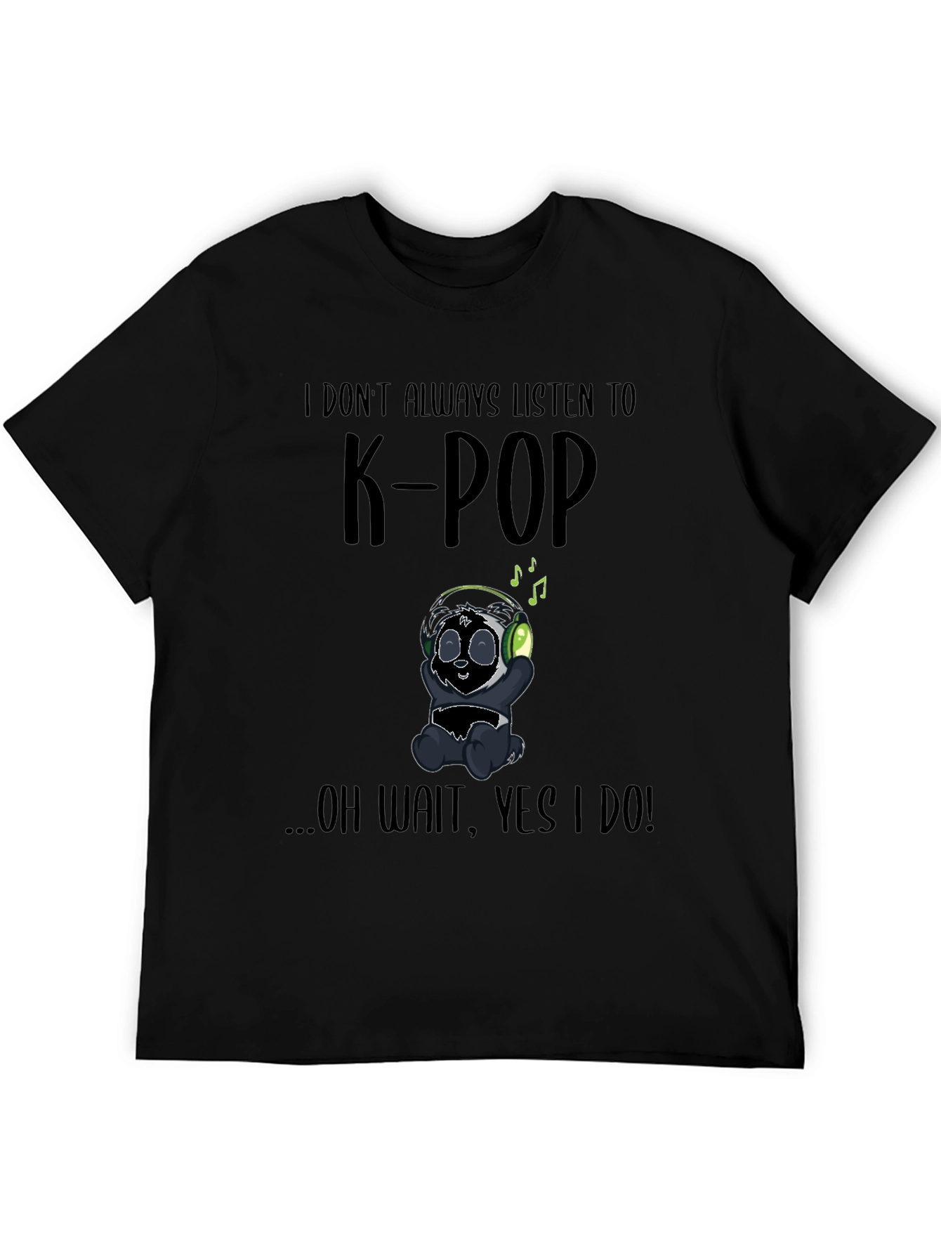K-Pop Panda Graphic T-Shirt
