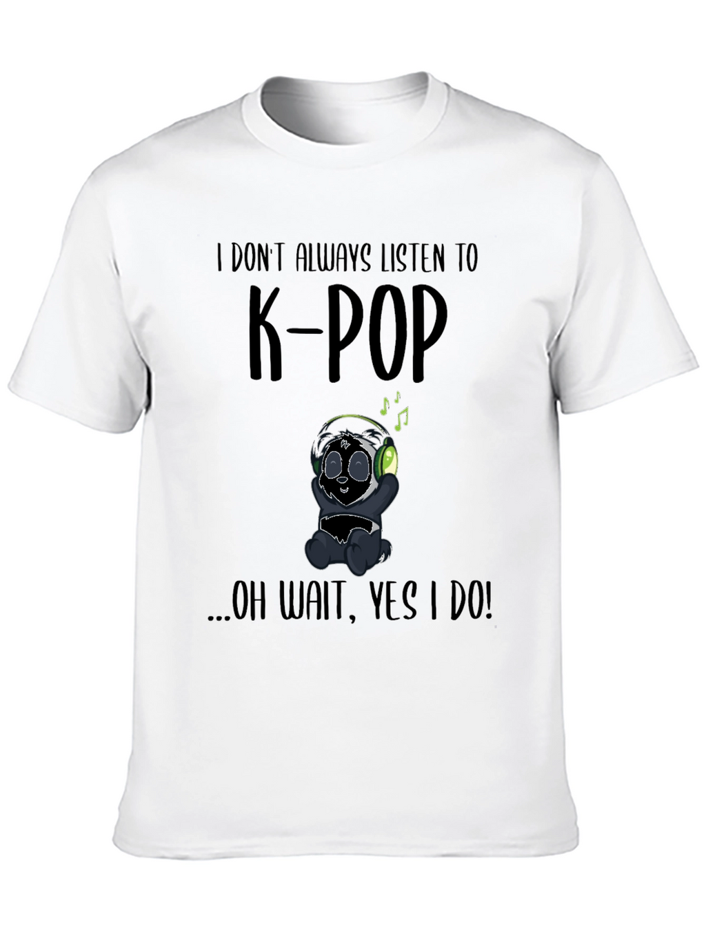 K-Pop Panda Graphic T-Shirt