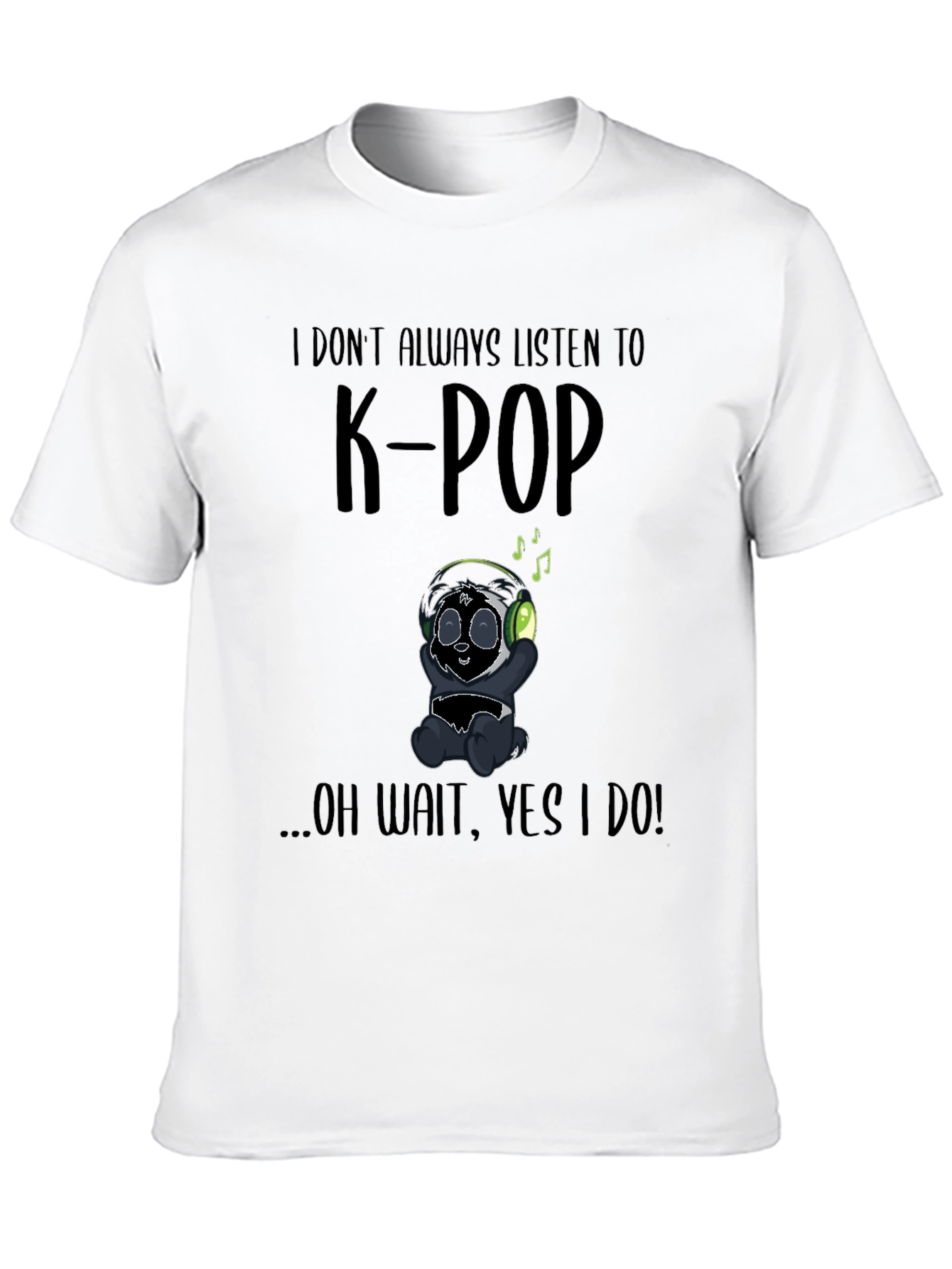 K-Pop Panda Graphic T-Shirt