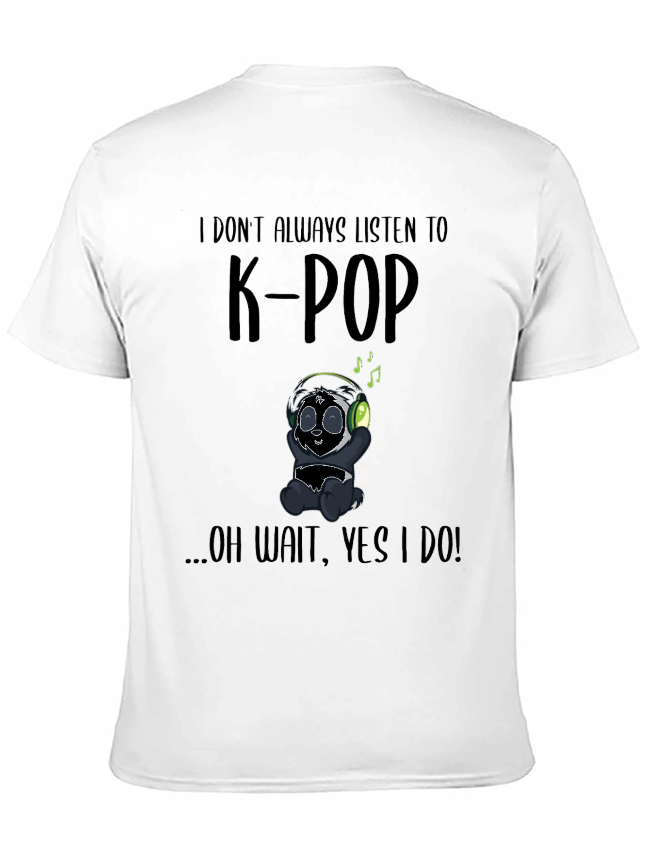 K-Pop Panda Graphic T-Shirt