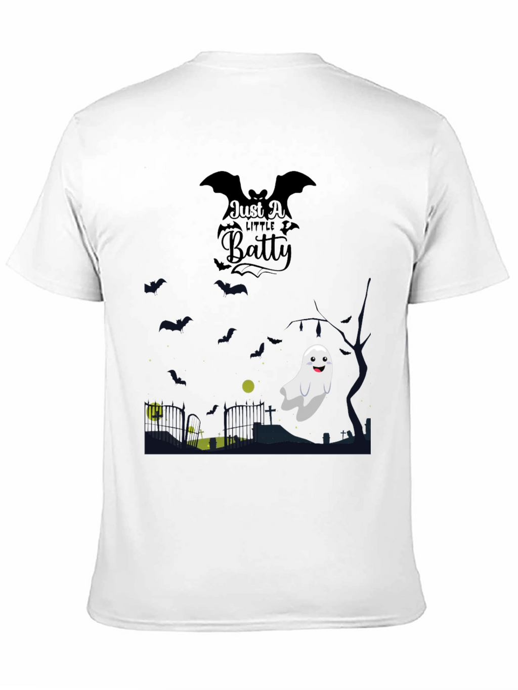 Halloween Batty Ghost Graphic Tee