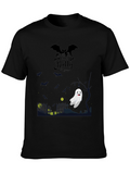 Halloween Batty Ghost Graphic Tee