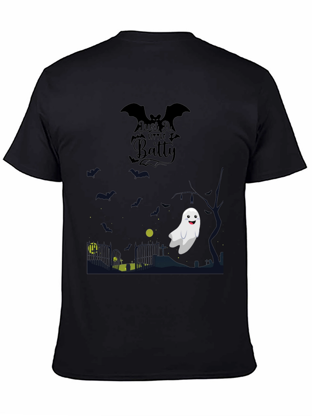 Halloween Batty Ghost Graphic Tee