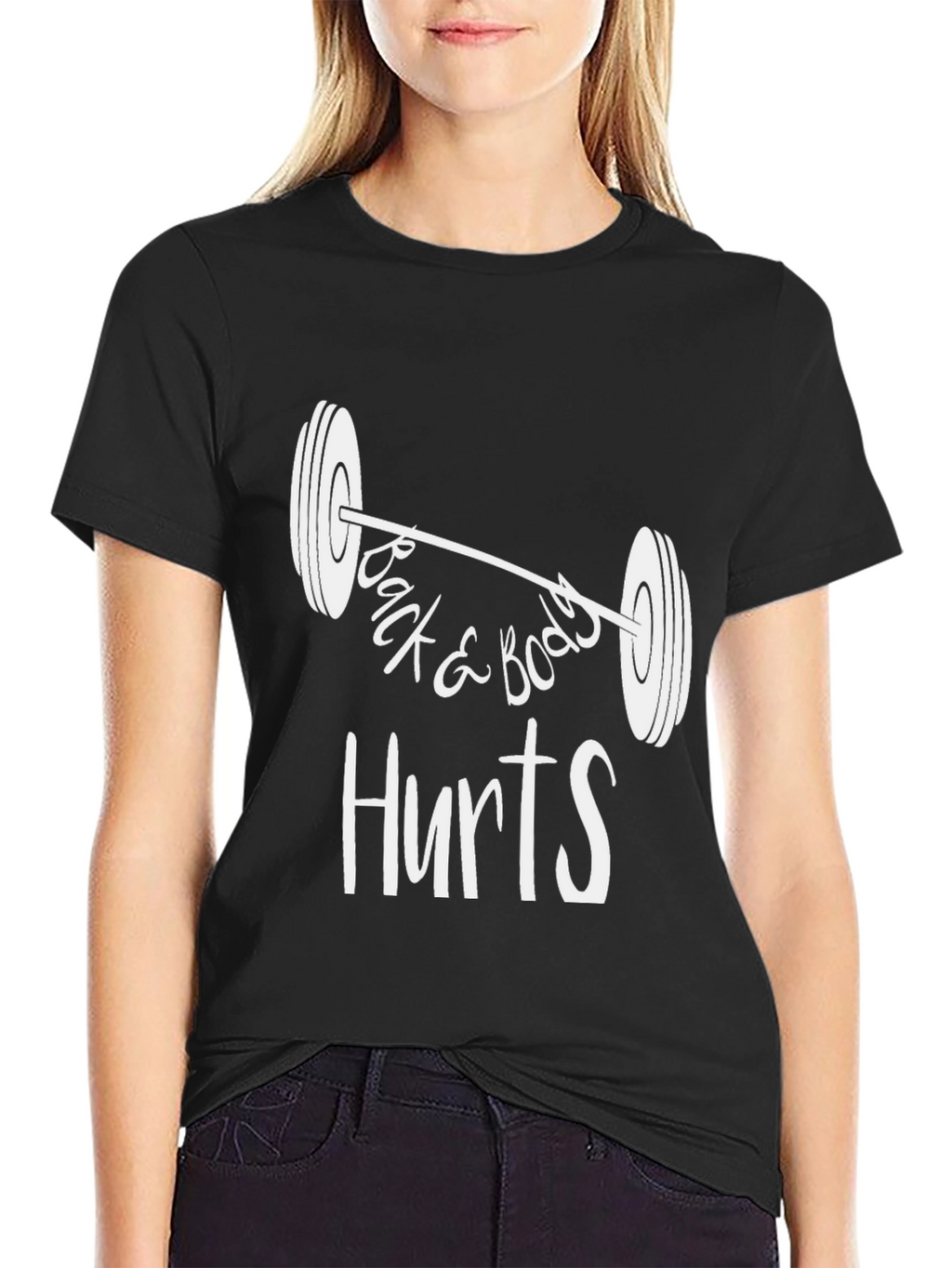 Funny Workout T-Shirt - Back & Body Hurts