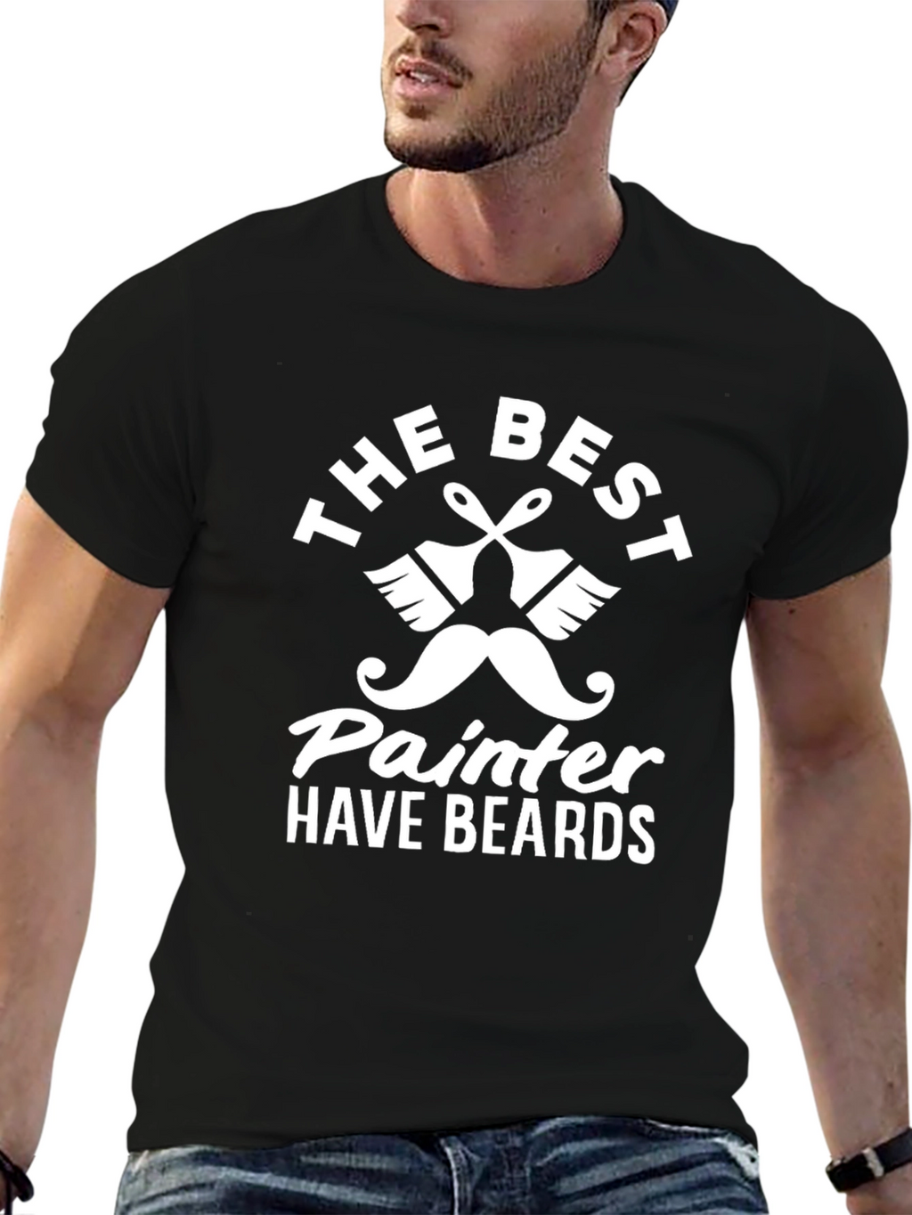 Painter With Beard Graphic T-Shirt