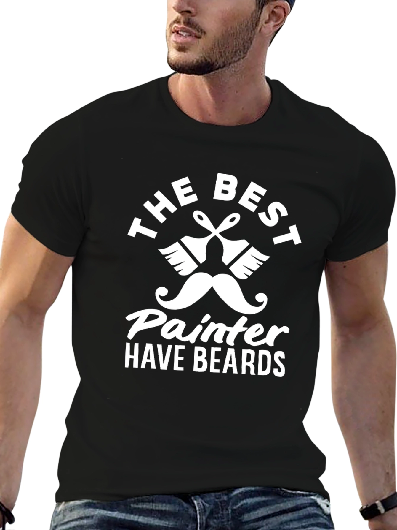 Painter With Beard Graphic T-Shirt