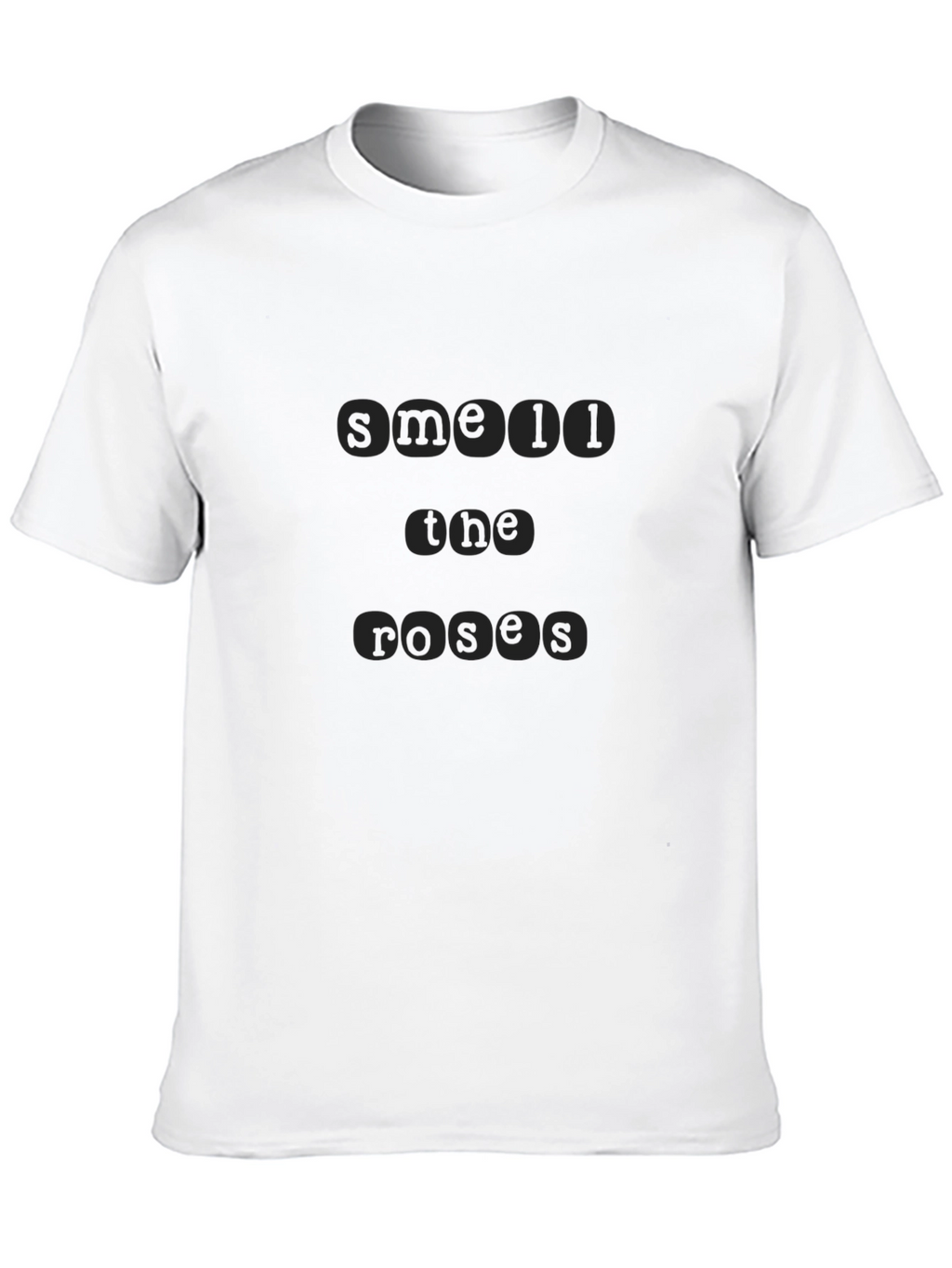 Smell the Roses Black T-Shirt