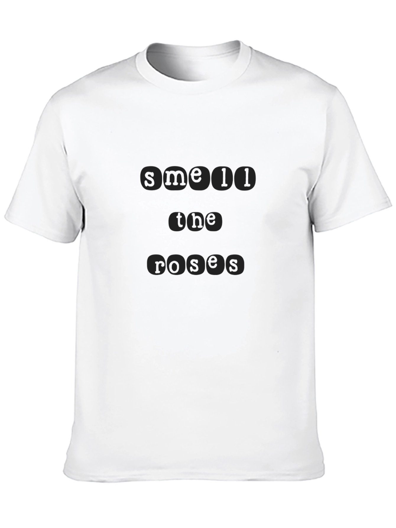 Smell the Roses Black T-Shirt
