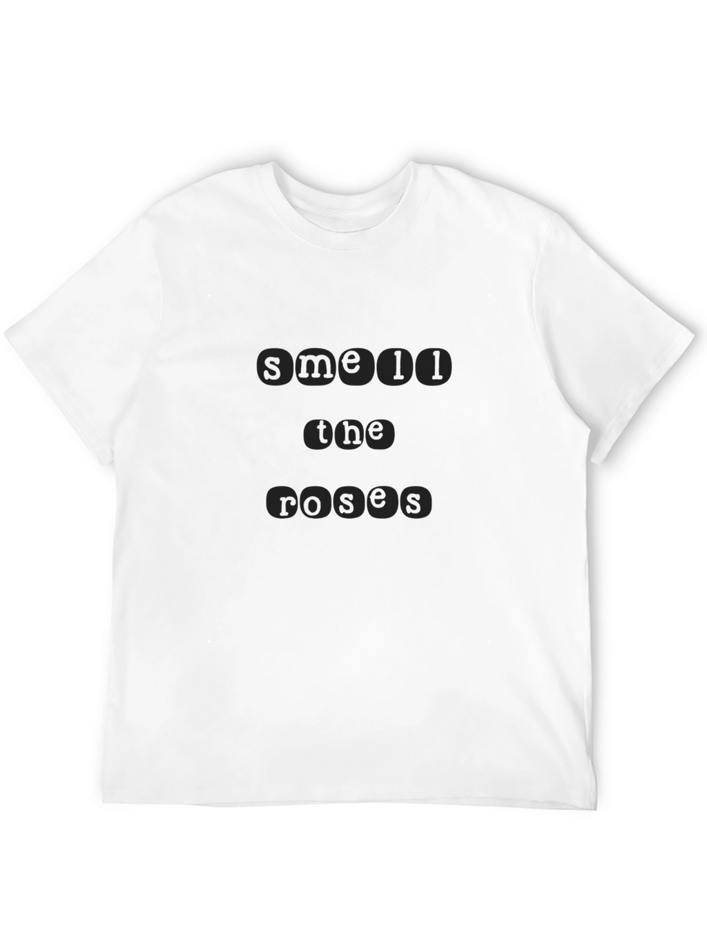 Smell the Roses Black T-Shirt