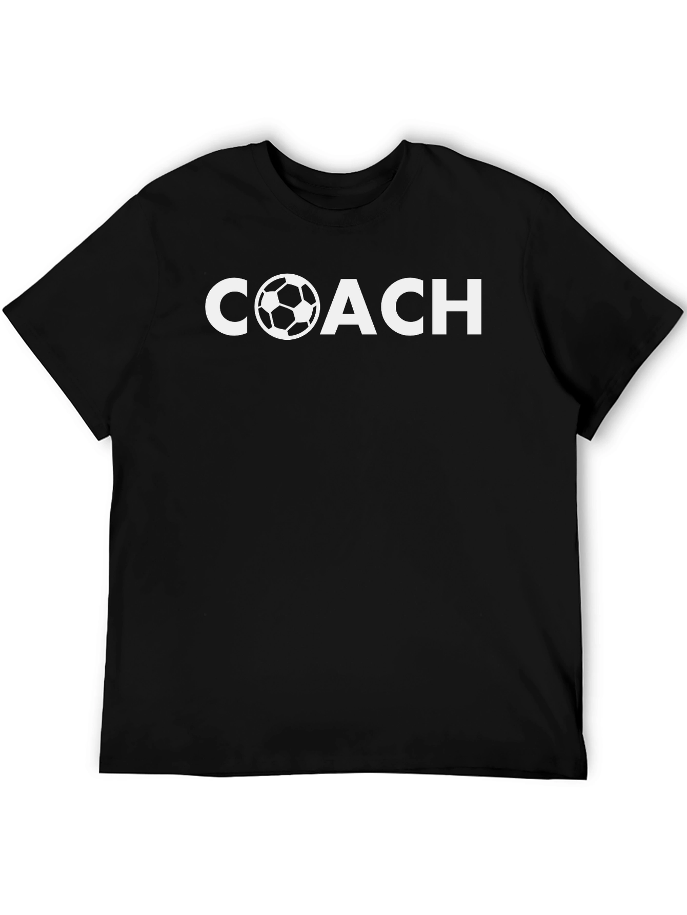 Soccer Coach Graphic T-Shirt - Black