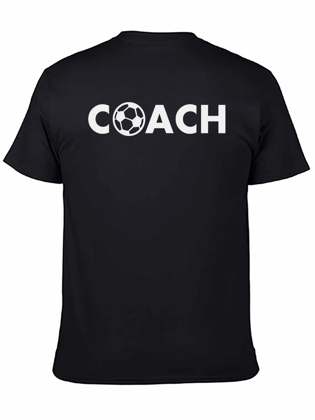 Soccer Coach Graphic T-Shirt - Black