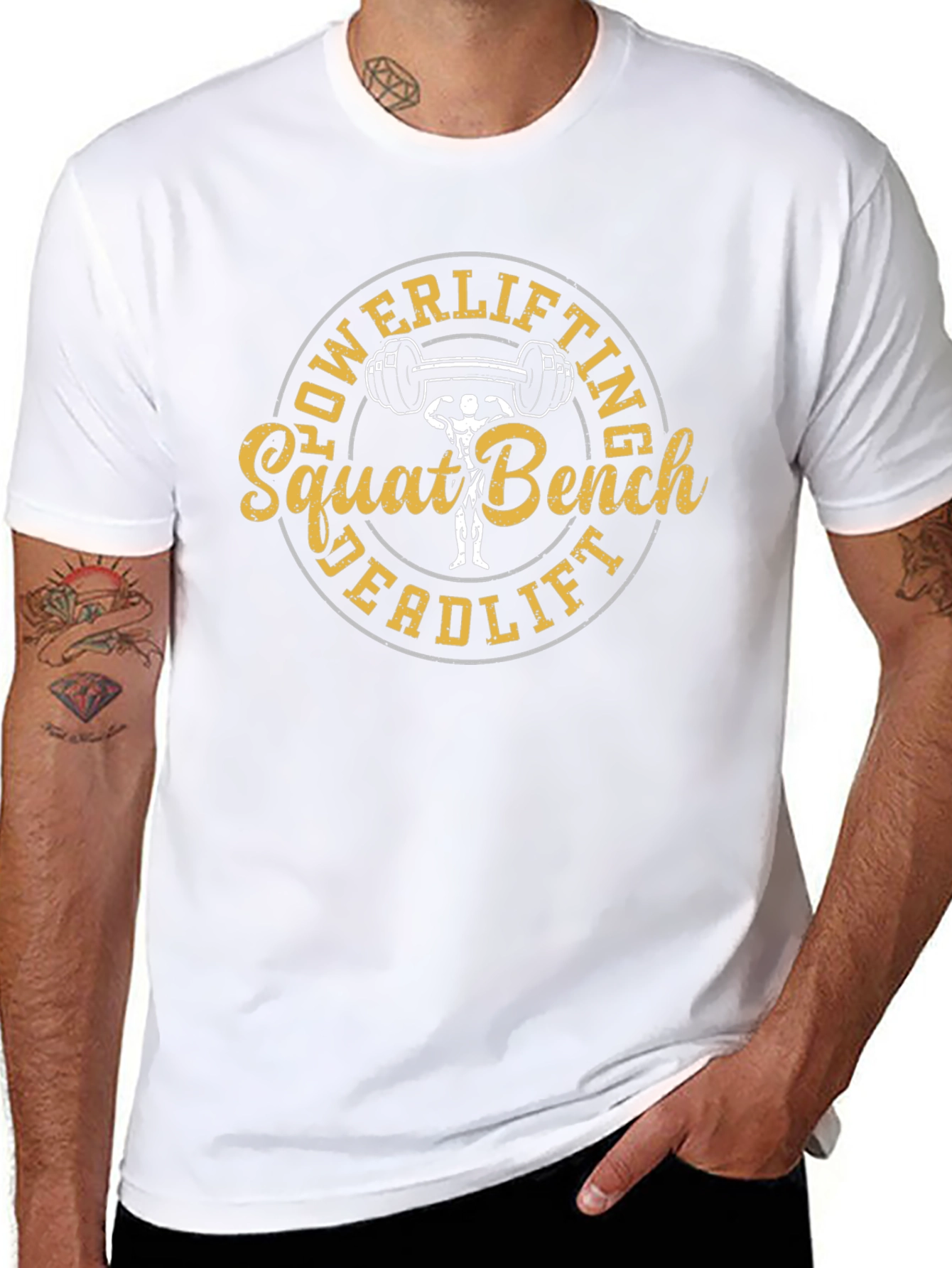 Powerlifting Squat Bench Deadlift Graphic Tee