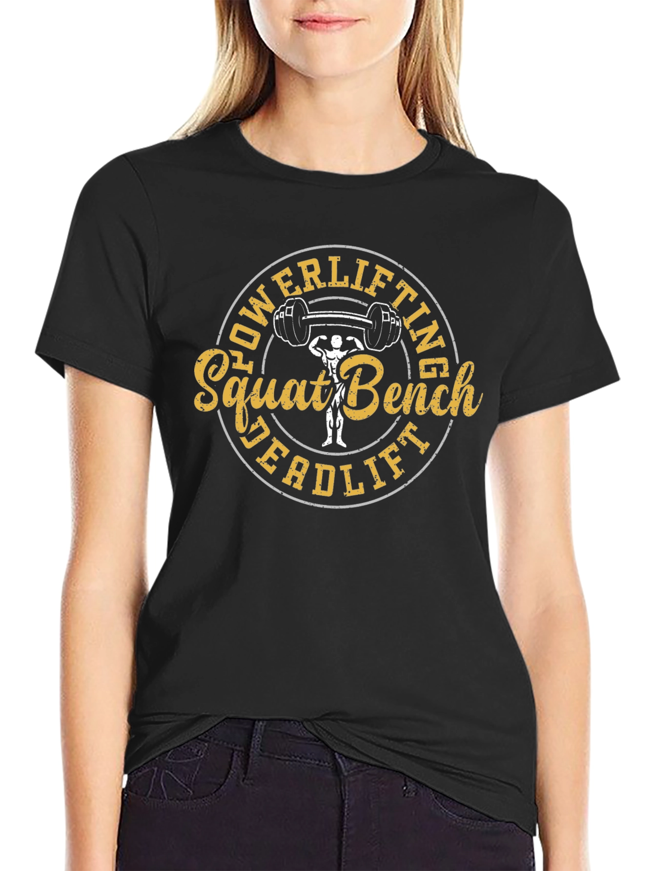 Powerlifting Squat Bench Deadlift Graphic Tee