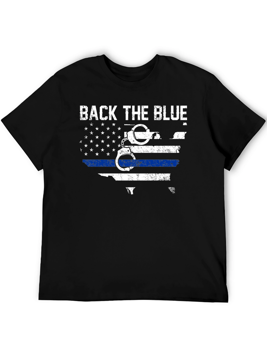 Back The Blue T-Shirt - Police Support Design