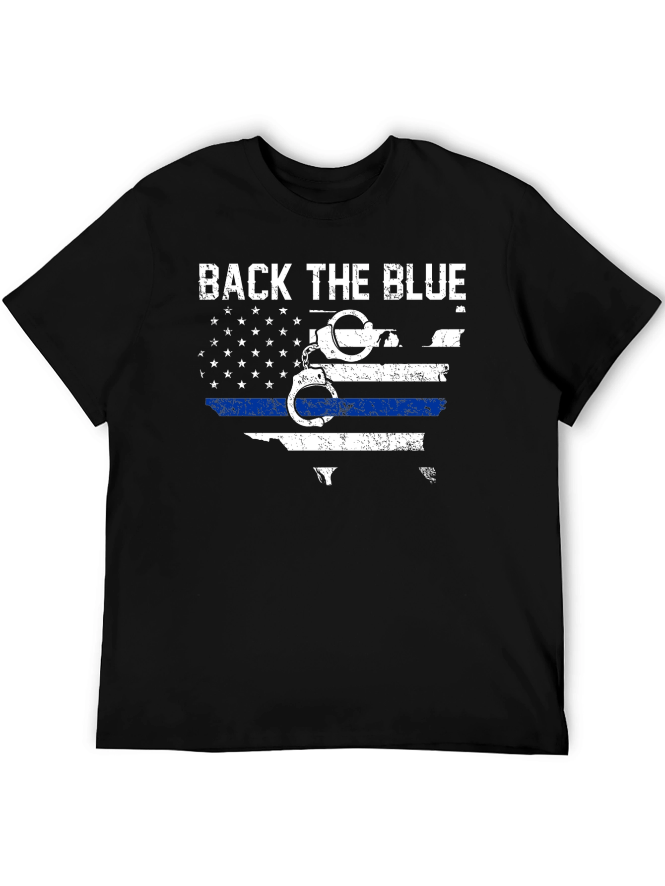 Back The Blue T-Shirt - Police Support Design