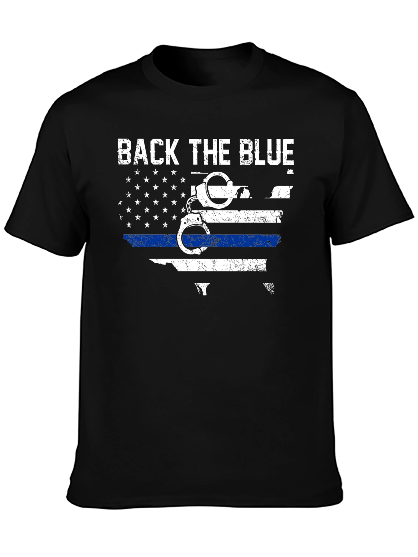 Back The Blue T-Shirt - Police Support Design