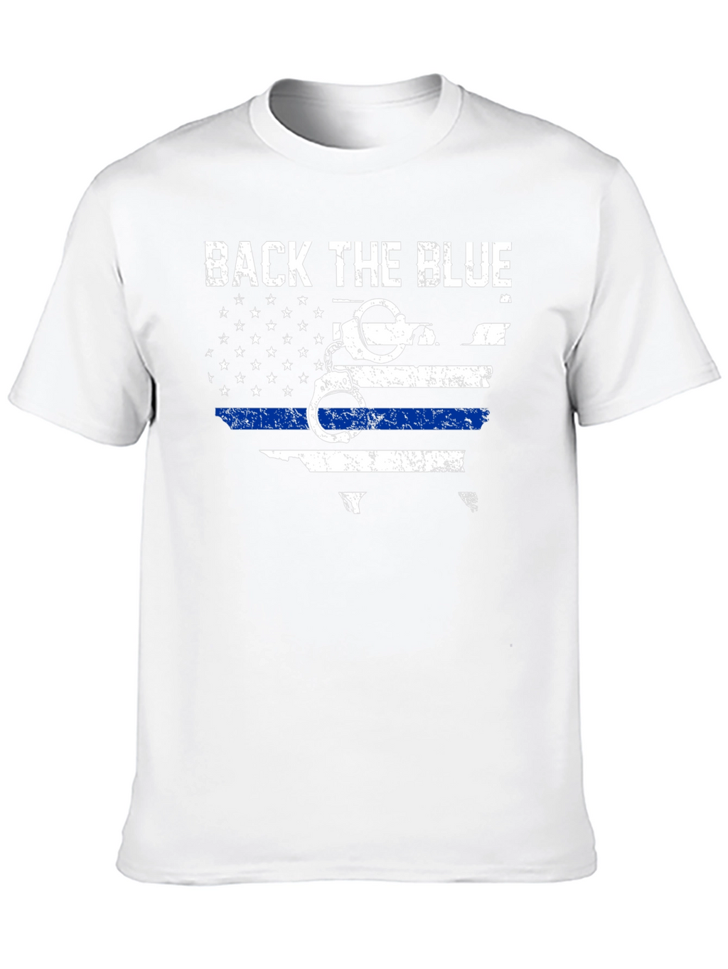 Back The Blue T-Shirt - Police Support Design