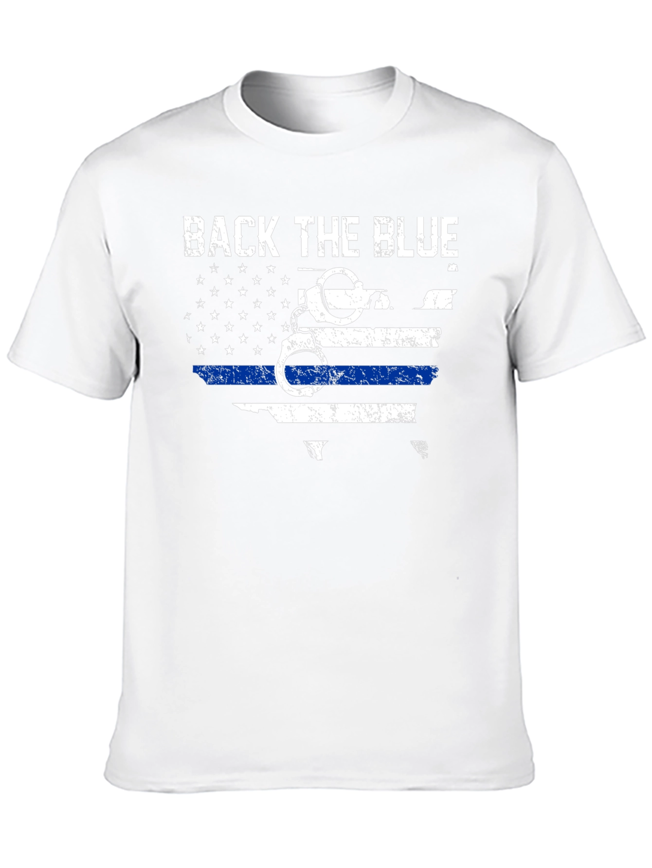 Back The Blue T-Shirt - Police Support Design