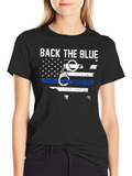 Back The Blue T-Shirt - Police Support Design