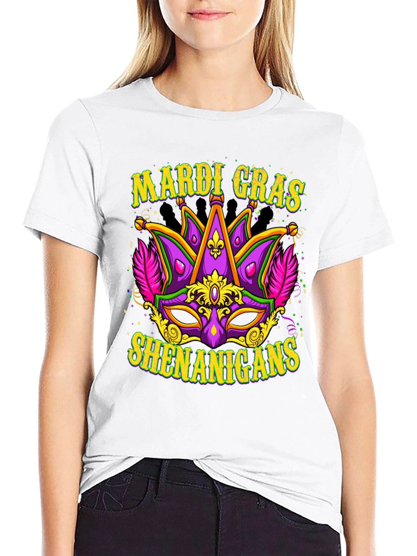 Mardi Gras Shenanigans Graphic T-Shirt