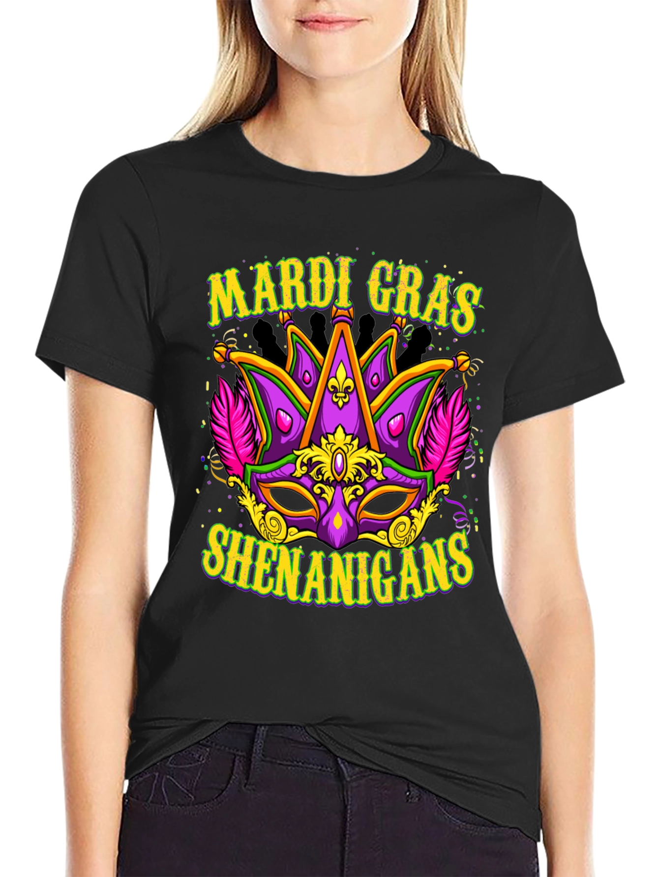 Mardi Gras Shenanigans Graphic T-Shirt