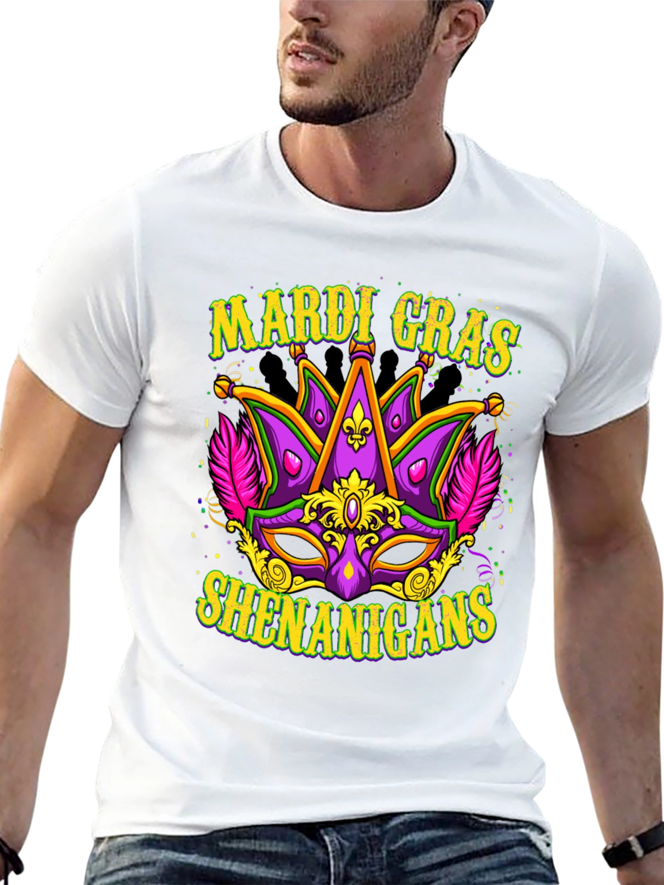 Mardi Gras Shenanigans Graphic T-Shirt