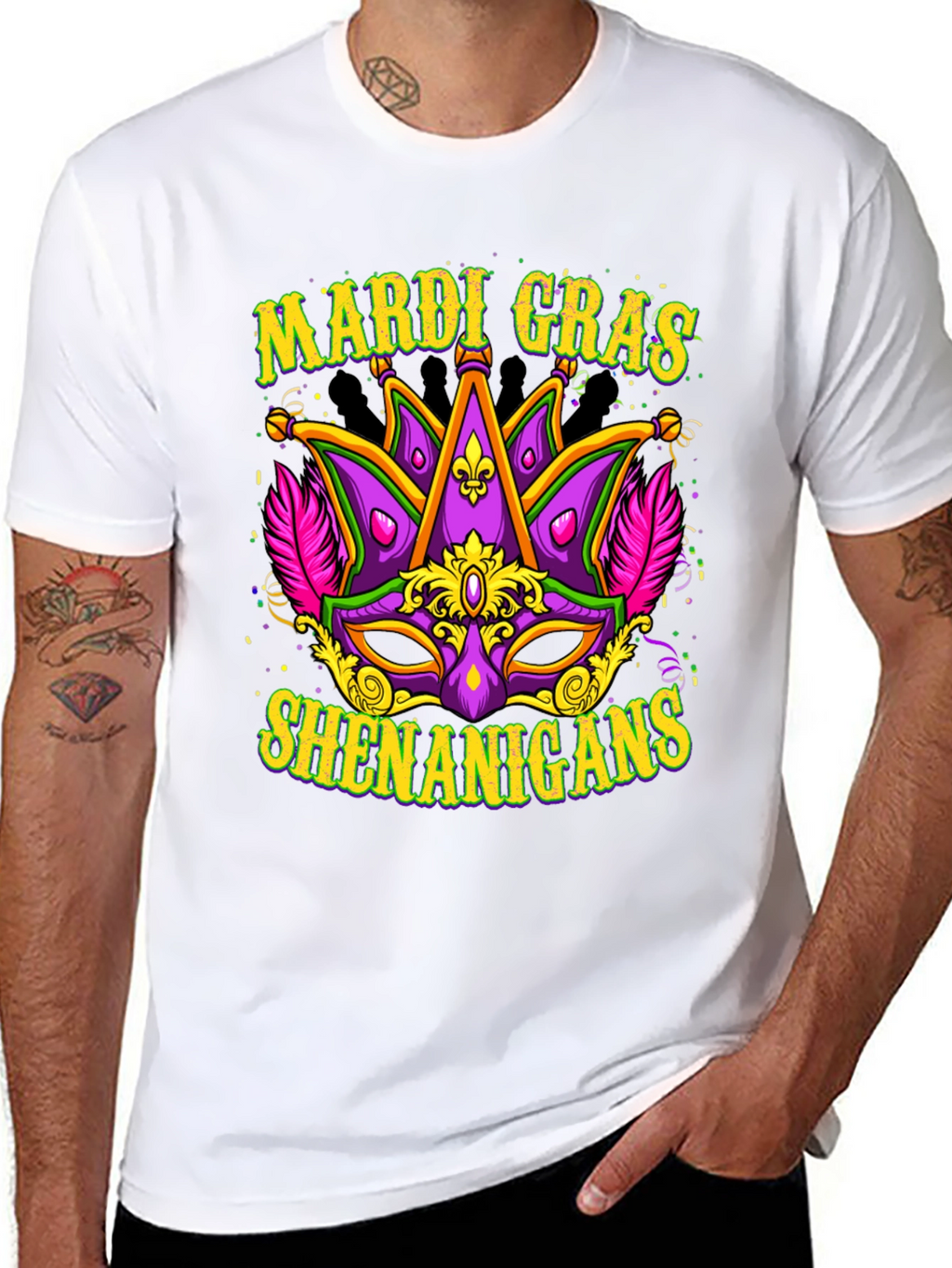 Mardi Gras Shenanigans Graphic T-Shirt