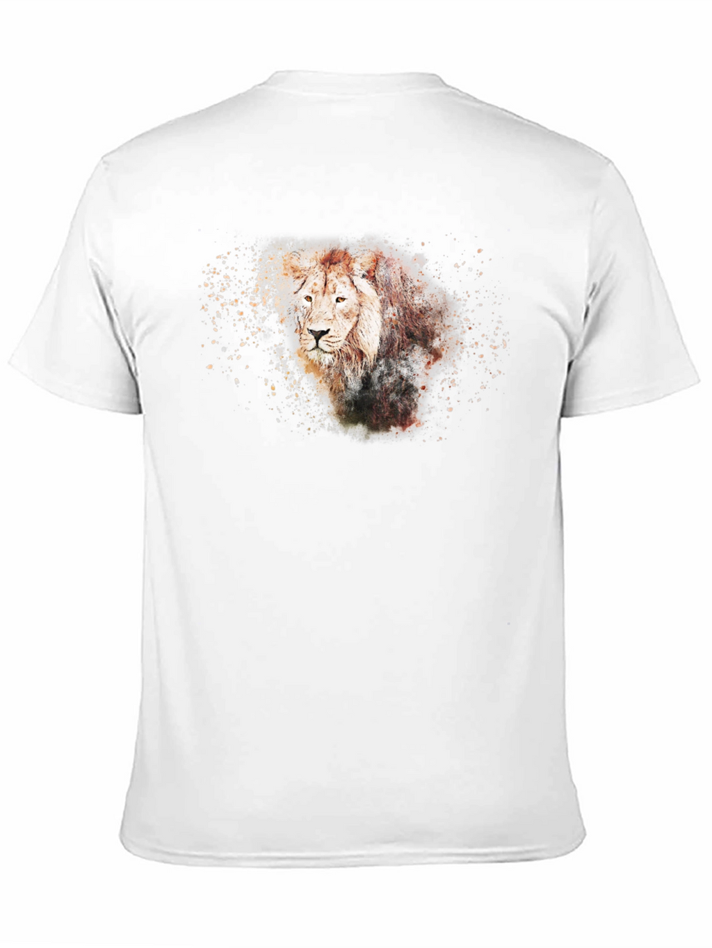 Lion Graphic T-Shirt - Black Cotton Tee