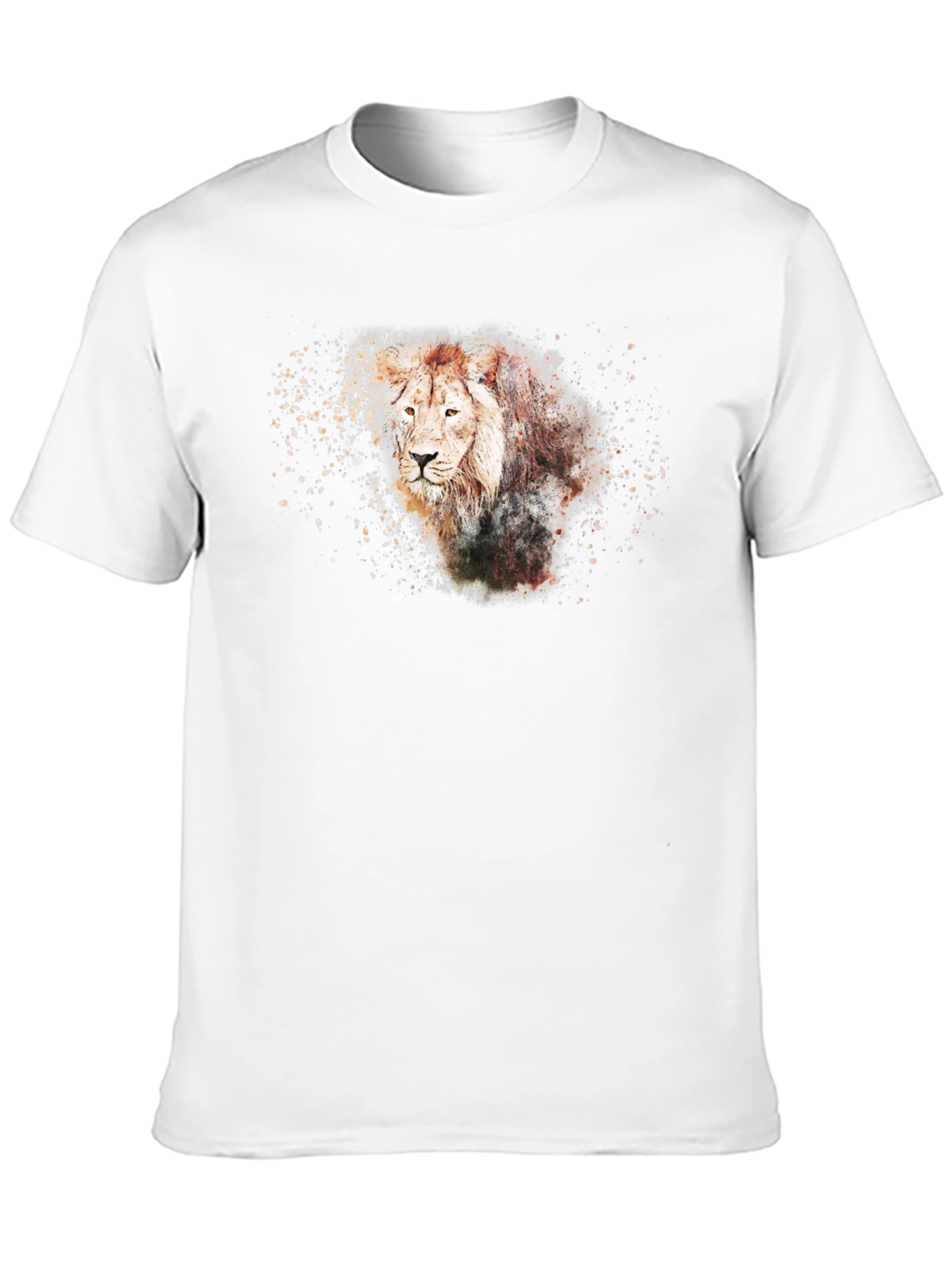 Lion Graphic T-Shirt - Black Cotton Tee