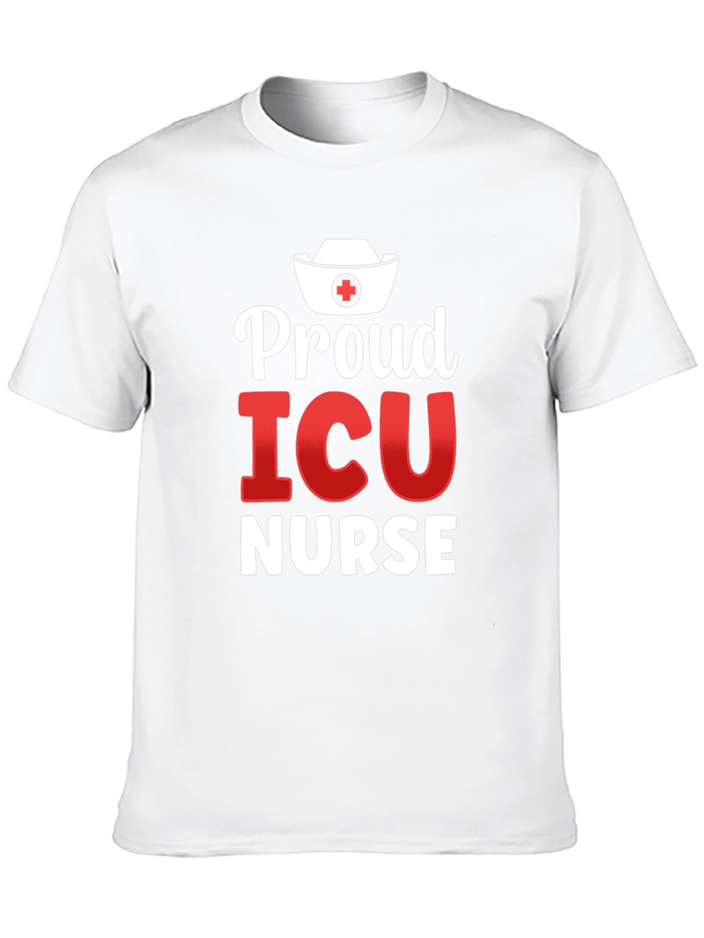 Proud ICU Nurse Graphic T-Shirt - Black