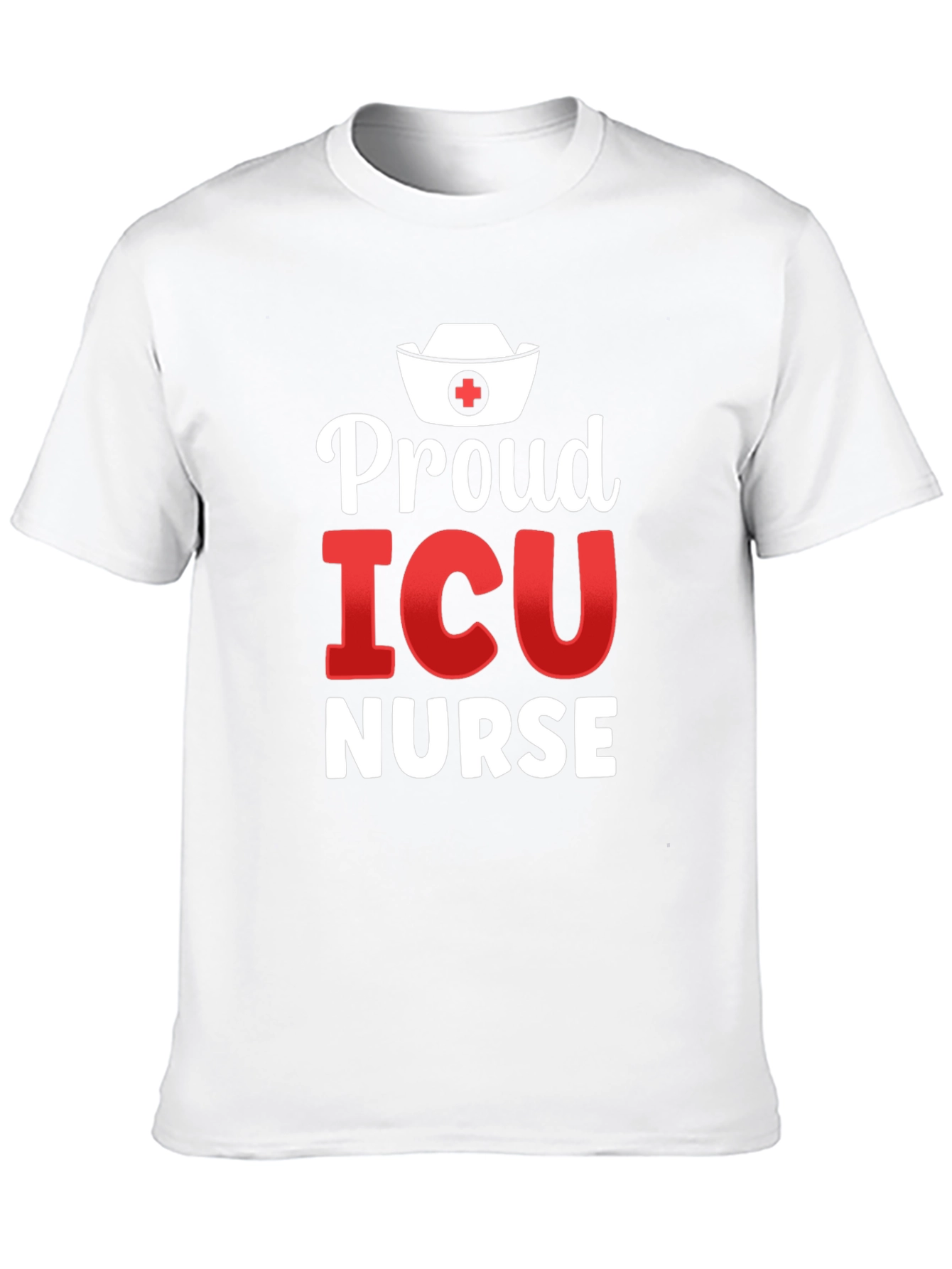 Proud ICU Nurse Graphic T-Shirt - Black