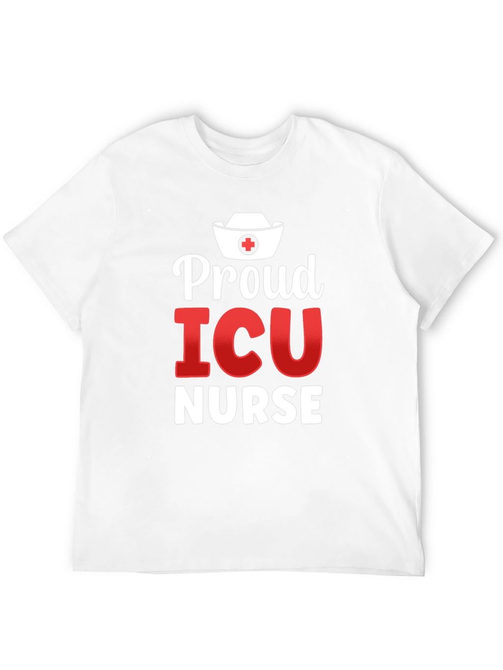 Proud ICU Nurse Graphic T-Shirt - Black
