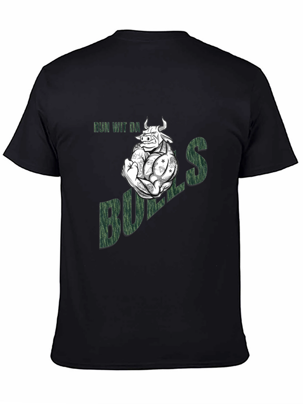 Run Wit Da Bulls T-Shirt - Funny Graphic Tee
