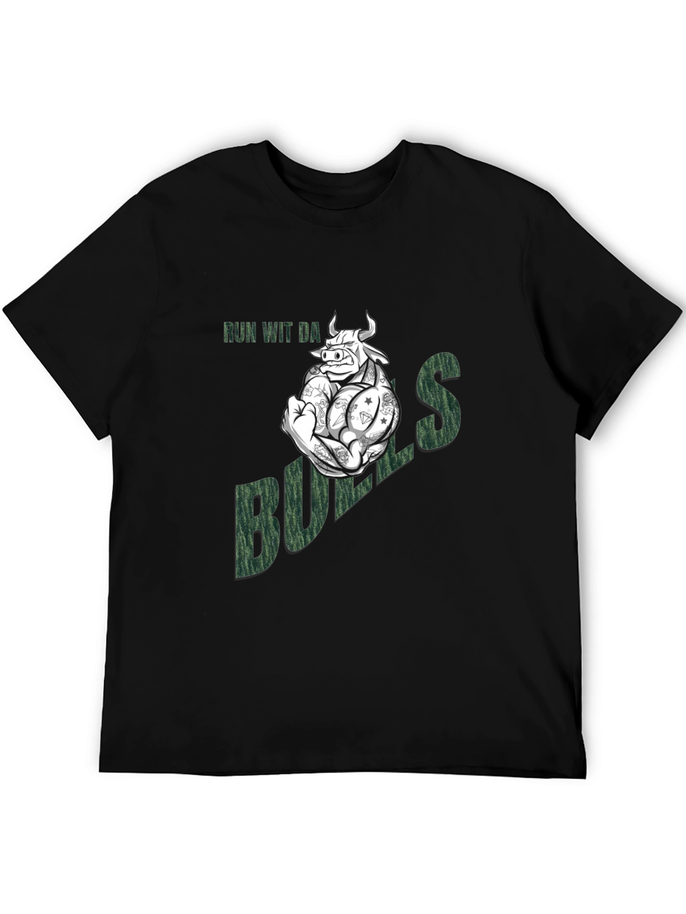 Run Wit Da Bulls T-Shirt - Funny Graphic Tee