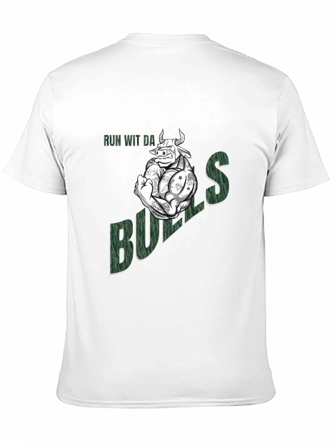 Run Wit Da Bulls T-Shirt - Funny Graphic Tee