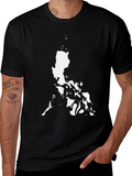 Philippines Map Black T-Shirt
